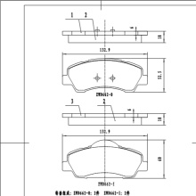 ZWD662 GDB1992 sales professional automobile carbon ceramic brake pads